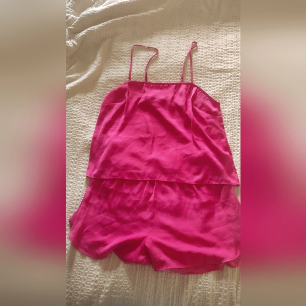 Hot pink Old Navy lingerie set